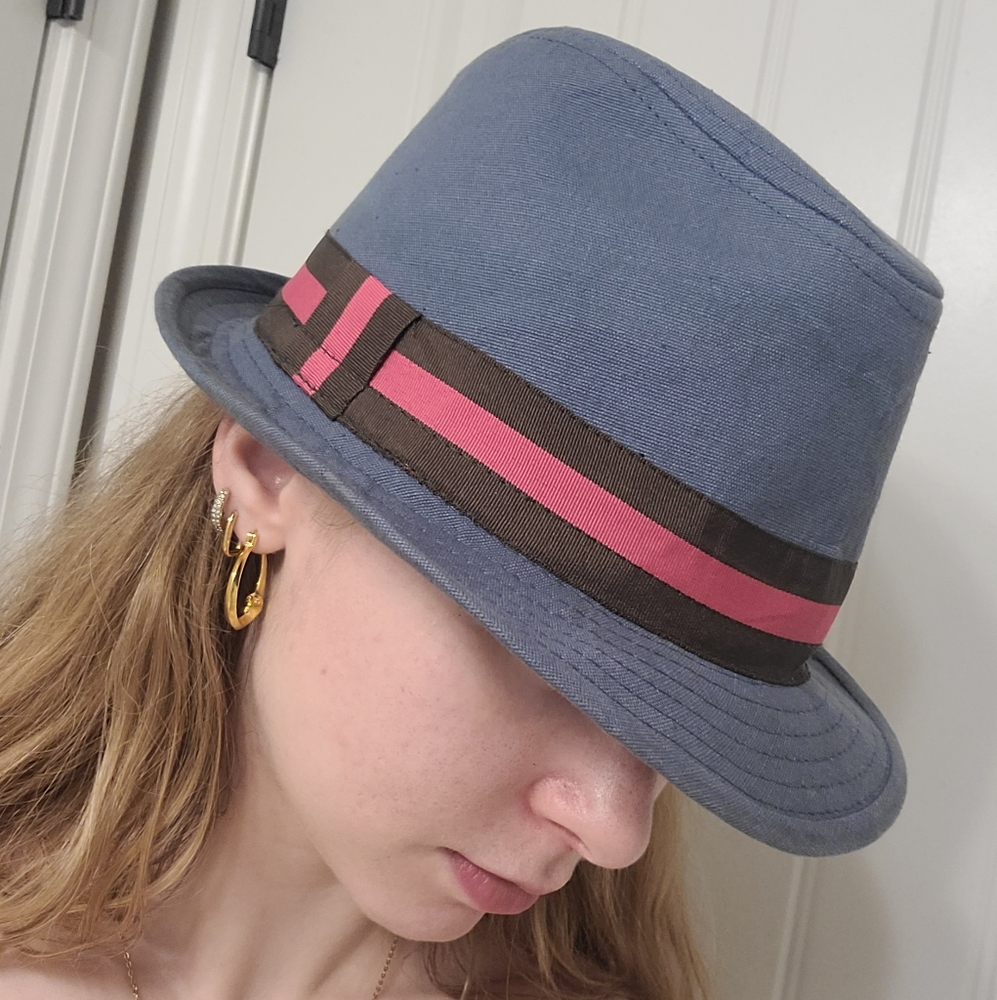 Blue and Pink Hat